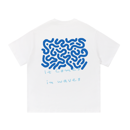 Garcon Cotier It Comes In Waves Tee