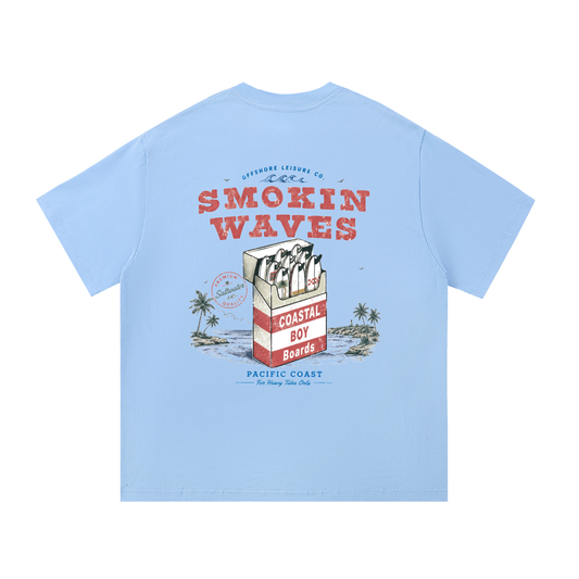 Coastal Smokin Waves Tee