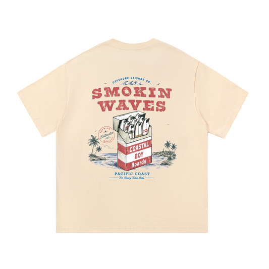 Coastal Smokin Waves Tee