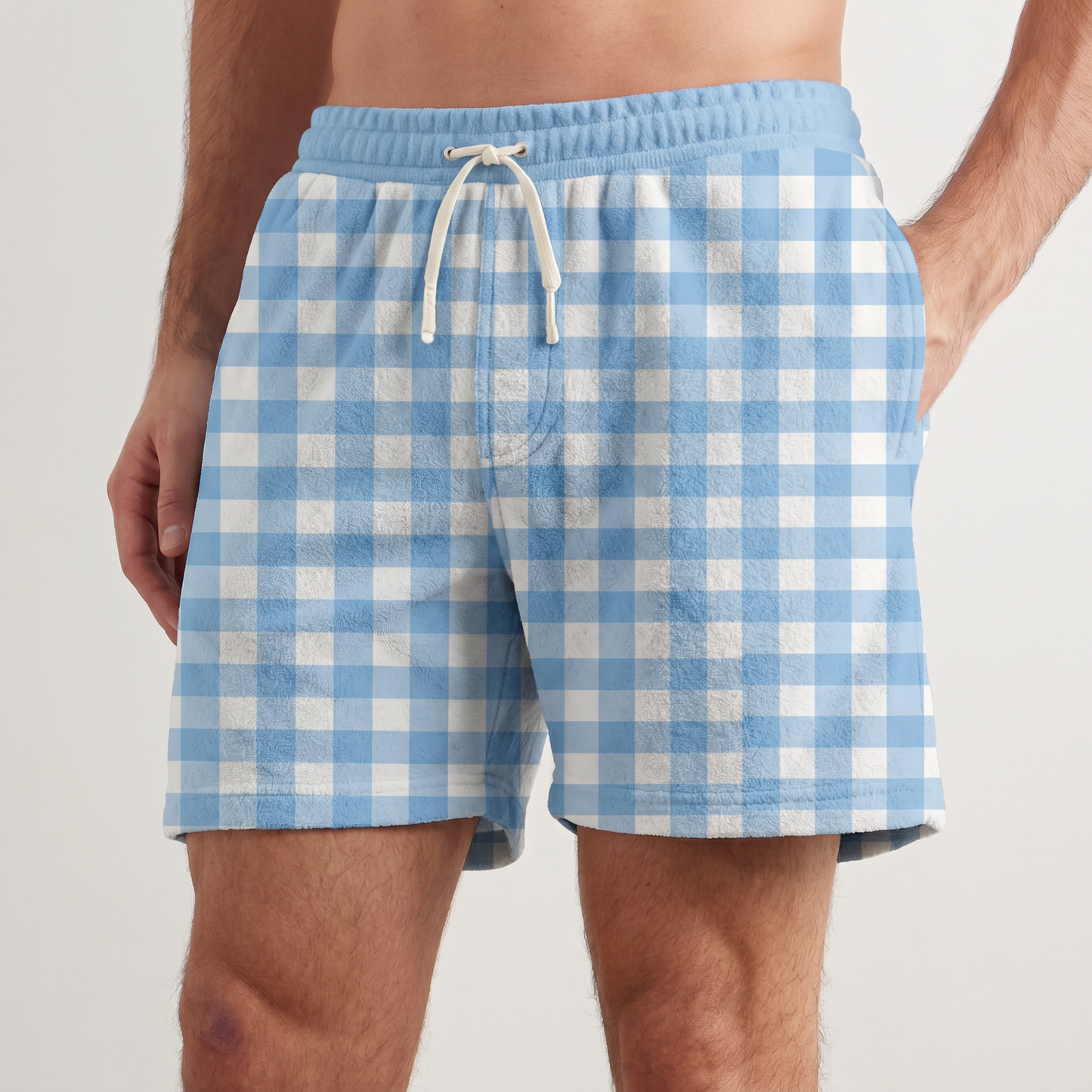Men's Plaid Boat Shorts